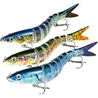 Magreel Cebos Artificiales para Pescar Señuelos Segmento de Pesca Múltiple Trajes de Baño Kit de Pesca para Trucha Perca…